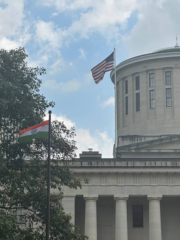 Indian Flag Raised over State Capital