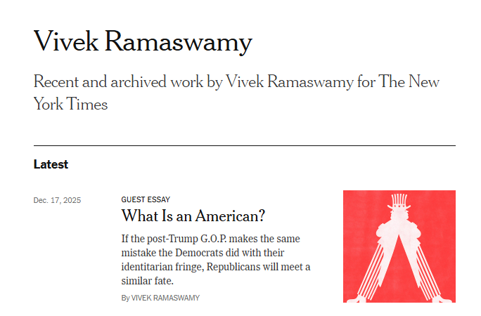 Op-ed: Christmas Crash Outs And The Ramaswamy Response